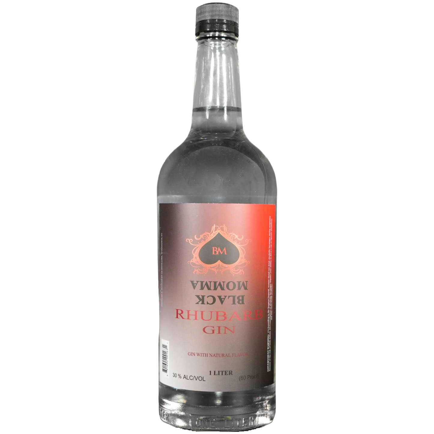 Black Momma - Rhubarb Gin (1L) (glass) (case)